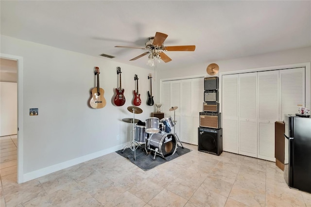 6530 Manila Palm Way, Apollo Beach, FL 33572 - game room with ceiling fan and baseboards