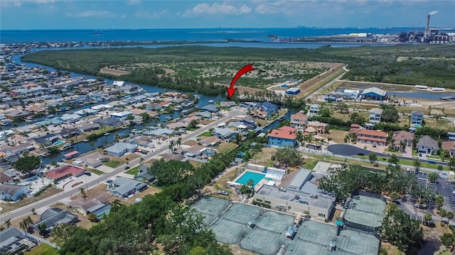 6530 Manila Palm Way, Apollo Beach, FL 33572 - aerial view of property's location with a large body of water and nearby suburban area