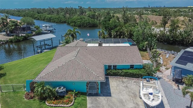6530 Manila Palm Way, Apollo Beach, FL 33572 - aerial view of property and surrounding area featuring a large body of water