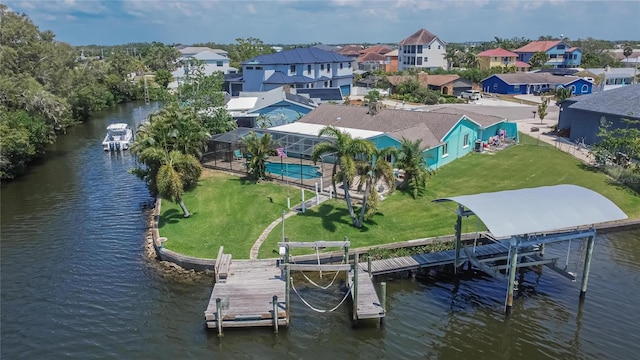 6530 Manila Palm Way, Apollo Beach, FL 33572 - aerial perspective of suburban area with a large body of water