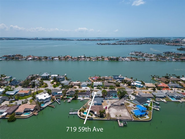 719 59th Ave, St Pete Beach, FL 33706 - aerial view of a nearby body of water
