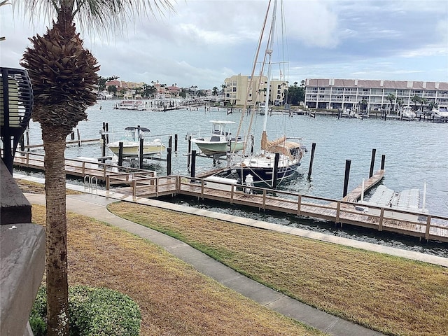 120 1st St E Unit 104, Saint Petersburg, FL 33715 - dock area featuring a water view