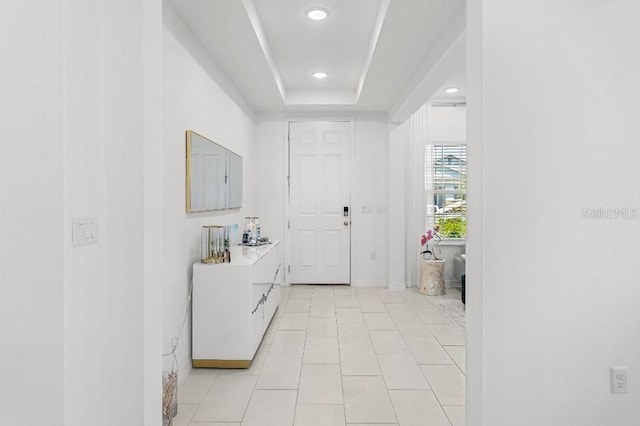 921 Fieldstone Way, Haines City, FL 33844 - foyer entrance featuring recessed lighting, light tile patterned flooring, and baseboards