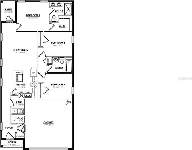 4375 Sand Dollar Way, Zephyrhills, FL 33541 - home floor plan
