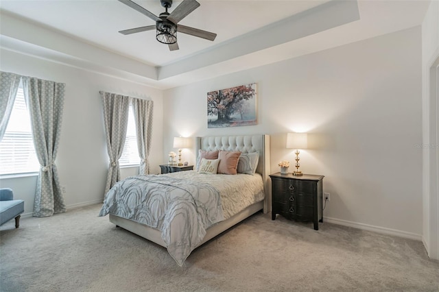 4316 Sailplane Ct, Wesley Chapel, FL 33545 - bedroom with carpet, a raised ceiling, and baseboards