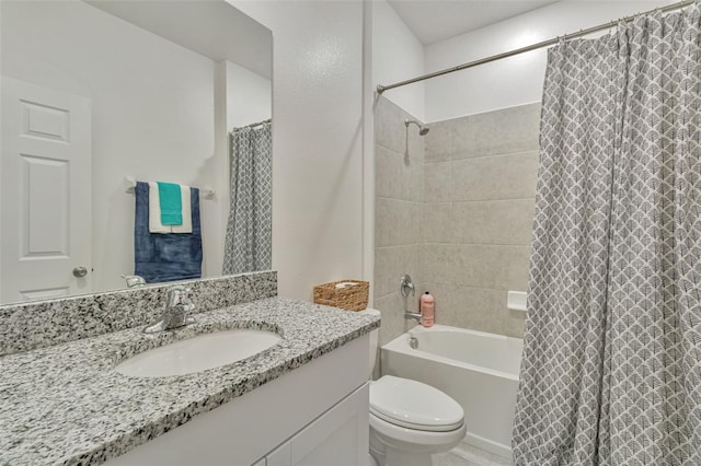 4316 Sailplane Ct, Wesley Chapel, FL 33545 - bathroom with toilet, vanity, and shower / bath combination with curtain
