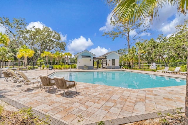 4316 Sailplane Ct, Wesley Chapel, FL 33545 - community pool featuring fence and a patio