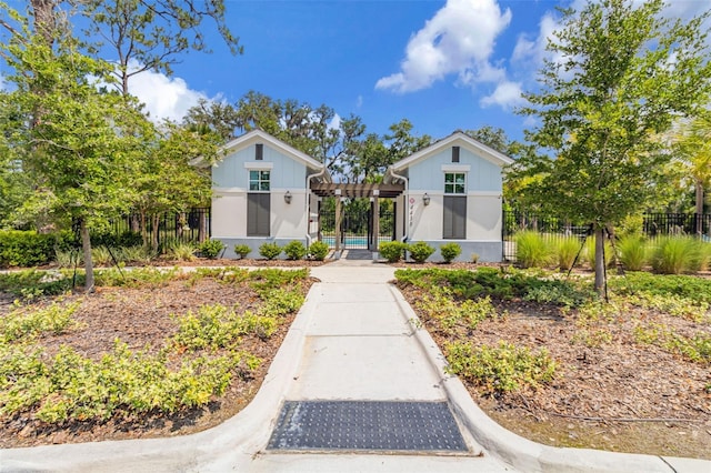 4316 Sailplane Ct, Wesley Chapel, FL 33545 - view of front of property featuring fence and a pergola
