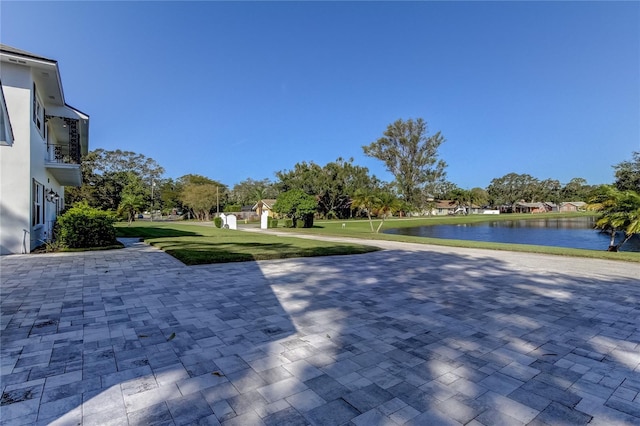 1089 Virginia St, Dunedin, FL 34698 - view of home's community featuring a water view and a yard