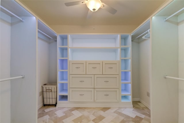 1089 Virginia St, Dunedin, FL 34698 - spacious closet featuring a ceiling fan