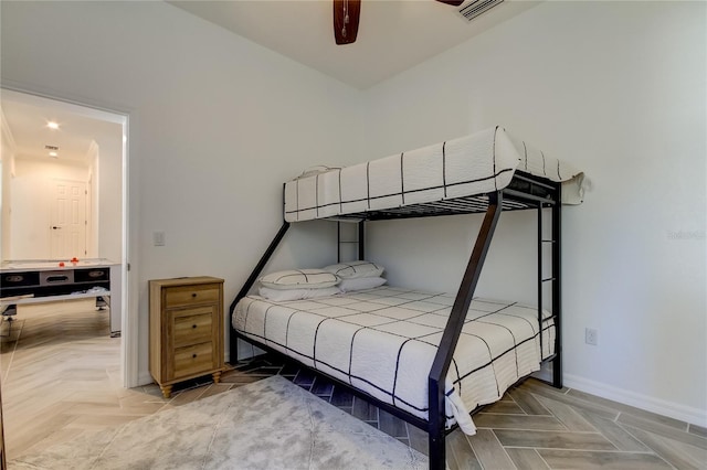 1089 Virginia St, Dunedin, FL 34698 - bedroom with baseboards and a ceiling fan