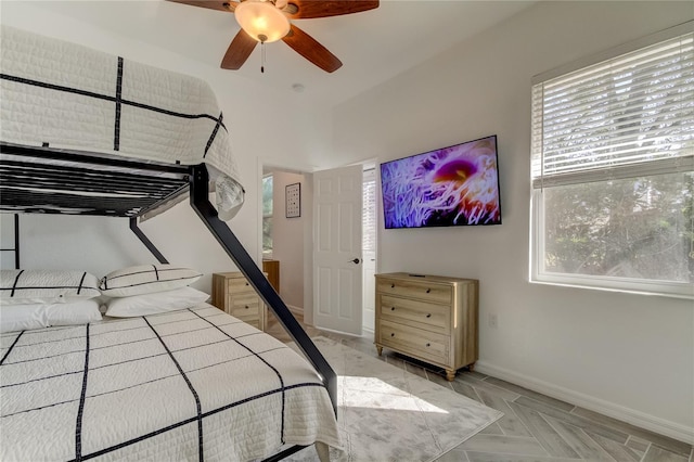 1089 Virginia St, Dunedin, FL 34698 - bedroom with baseboards and a ceiling fan