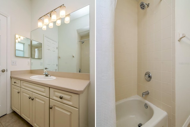 2214 Deerbrook Dr, Lakeland, FL 33811 - bathroom featuring shower / tub combo and vanity