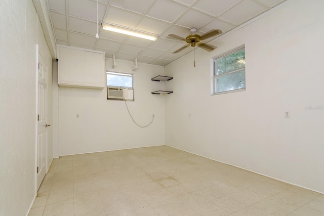 2214 Deerbrook Dr, Lakeland, FL 33811 - unfurnished room with a ceiling fan and light flooring