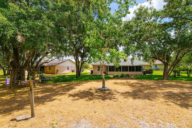 2214 Deerbrook Dr, Lakeland, FL 33811 - view of front of home featuring a front yard