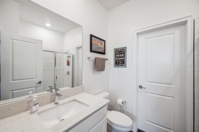 22294 Storybook Cabin Way, Land O Lakes, FL 34637 - bathroom with a shower stall, toilet, and vanity