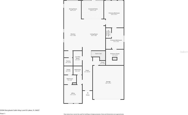 22294 Storybook Cabin Way, Land O Lakes, FL 34637 - room layout