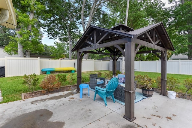 781 Little Pine Dr, South Daytona, FL 32119 - view of patio with a gazebo