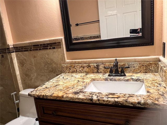 18104 Sweet Jasmine Dr, Tampa, FL 33647 - bathroom featuring vanity and a textured wall
