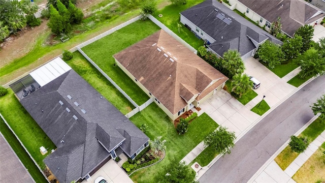 aerial view of residential area