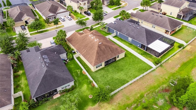 aerial view of residential area