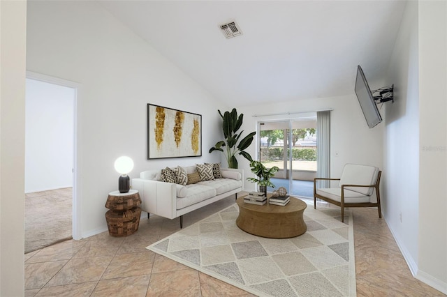 1426 Buckner Rd, Valrico, FL 33596 - living room with baseboards and high vaulted ceiling