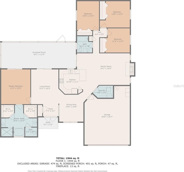 1426 Buckner Rd, Valrico, FL 33596 - property floor plan