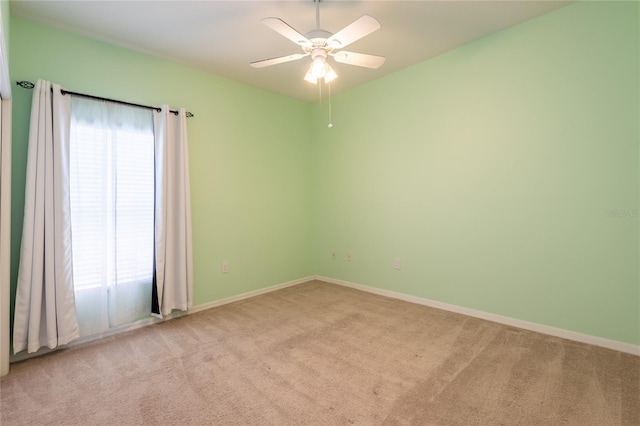 19025 Callaway Ct, Tampa, FL 33647 - carpeted spare room with ceiling fan and baseboards
