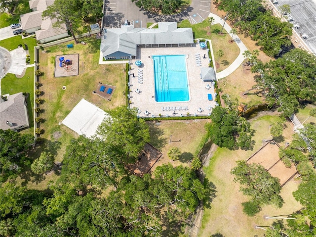 19025 Callaway Ct, Tampa, FL 33647 - bird's eye view of a pool