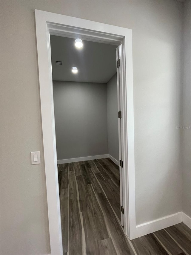 12308 Pittsfield Ave, Tampa, FL 33624 - hallway with wood finished floors and baseboards