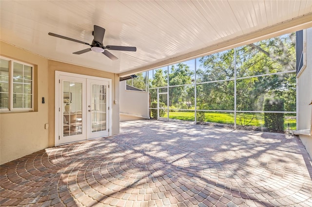 13934 Clubhouse Cir Unit 8, Tampa, FL 33618 - unfurnished sunroom with french doors