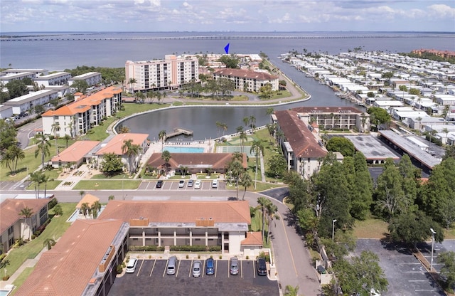 19029 US Highway 19 N Unit 31F, Clearwater, FL 33764 - aerial view of property and surrounding area featuring a large body of water and apartment complex / building
