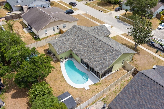2816 Manor Hill Dr, Brandon, FL 33511 - view from above of property with a pool