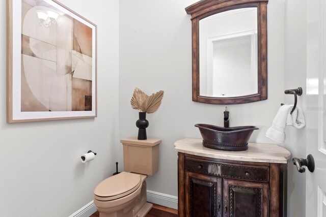 17129 Breeders Cup Dr, Odessa, FL 33556 - bathroom with baseboards, vanity, and toilet