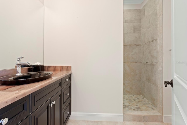 17129 Breeders Cup Dr, Odessa, FL 33556 - full bathroom featuring walk in shower and vanity
