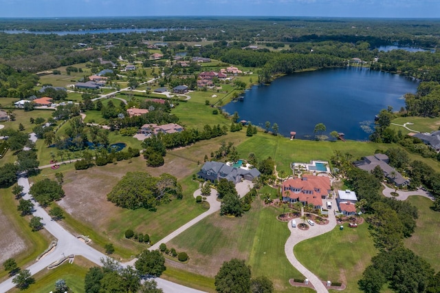 17129 Breeders Cup Dr, Odessa, FL 33556 - aerial view of property's location with a large body of water and nearby suburban area