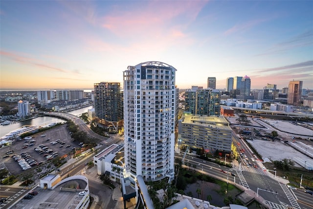 449 S 12th St Unit 2205, Tampa, FL 33602 - aerial view at dusk of a city view