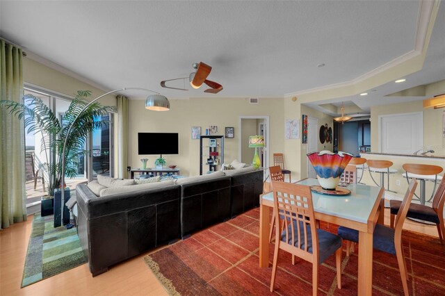 449 S 12th St Unit 2205, Tampa, FL 33602 - dining space featuring ceiling fan and recessed lighting