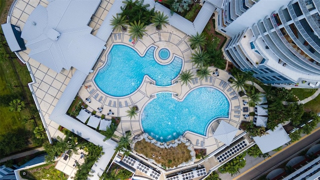 449 S 12th St Unit 2205, Tampa, FL 33602 - bird's eye view of a pool area