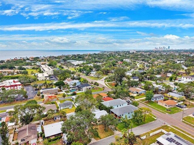 1810 Maryland Ave NE, Saint Petersburg, FL 33703 - aerial perspective of suburban area with a nearby body of water
