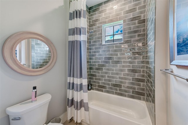 16707 Verona Pl, Bradenton, FL 34202 - full bathroom with toilet and shower / bathtub combination with curtain