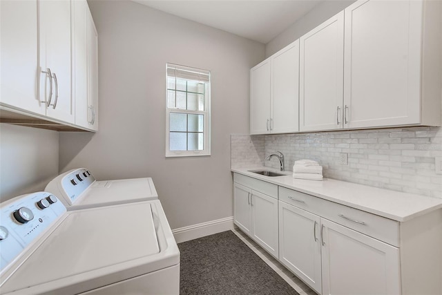 16707 Verona Pl, Bradenton, FL 34202 - washroom with separate washer and dryer and cabinet space