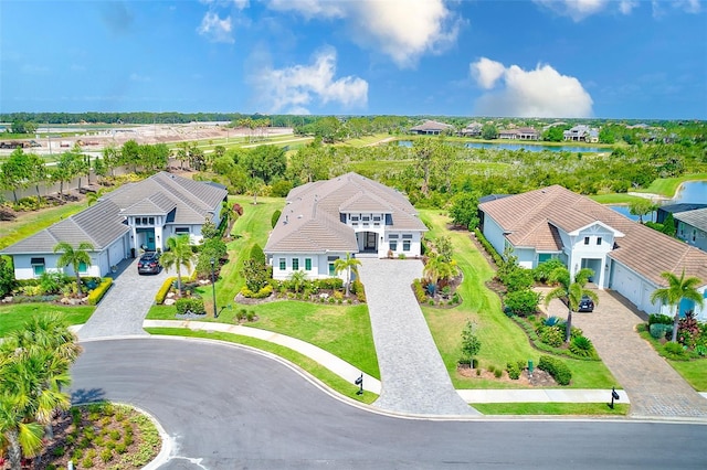 16707 Verona Pl, Bradenton, FL 34202 - aerial perspective of suburban area with a nearby body of water