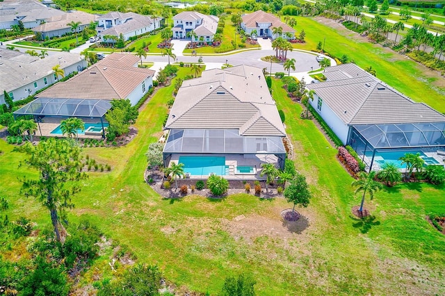 16707 Verona Pl, Bradenton, FL 34202 - aerial perspective of suburban area with a pool area