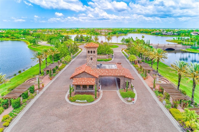 16707 Verona Pl, Bradenton, FL 34202 - view from above of property with a large body of water
