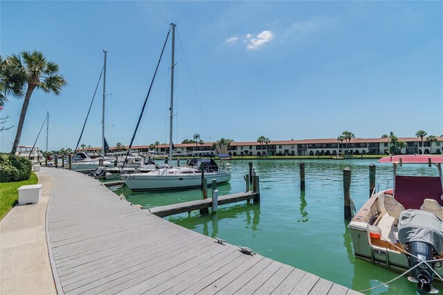 531 Sandy Hook Rd, Treasure Island, FL 33706 - dock featuring a water view