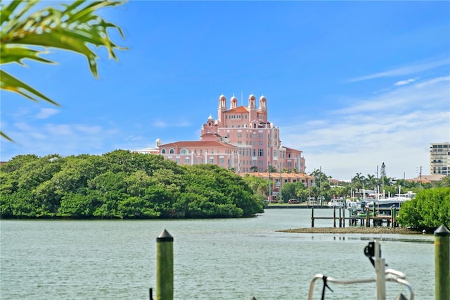 243 Hermosita Dr, St Pete Beach, FL 33706 - dock area featuring a water view