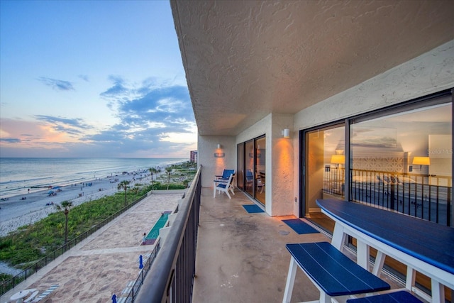 15000 Gulf Blvd Unit 602, Madeira Beach, FL 33708 - balcony featuring view of water and beach