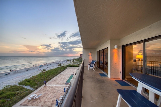 15000 Gulf Blvd Unit 602, Madeira Beach, FL 33708 - balcony featuring view of water and beach