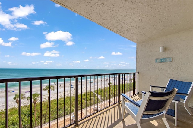 15000 Gulf Blvd Unit 602, Madeira Beach, FL 33708 - balcony featuring view of water and beach